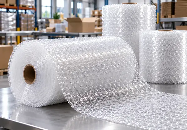 Plástico burbuja para empaque industrial